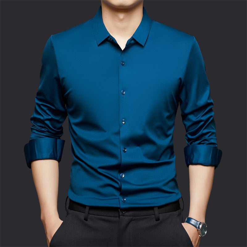 Seamless High Elastic Long Sleeve Anti-wrinkle Shirt