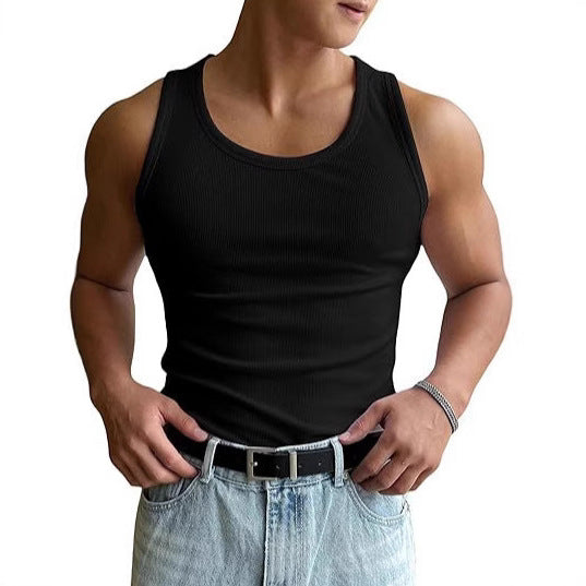 Men's Round Neck Workout Fitness T-shirt
