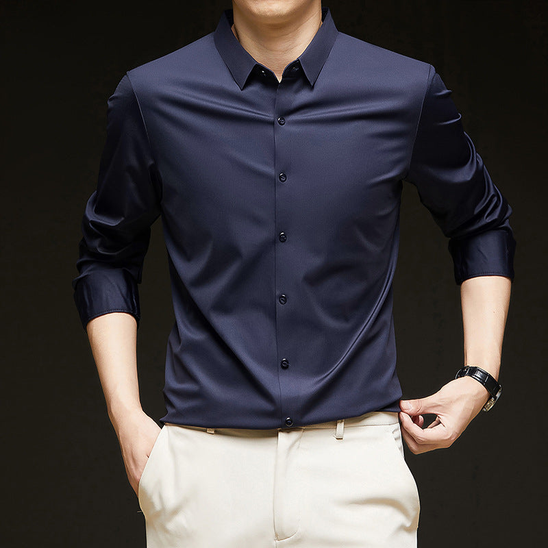 Seamless High Elastic Long Sleeve Anti-wrinkle Shirt
