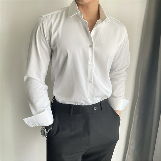 Men's Spring And Summer Leisure Korean Slim Fit Shirt